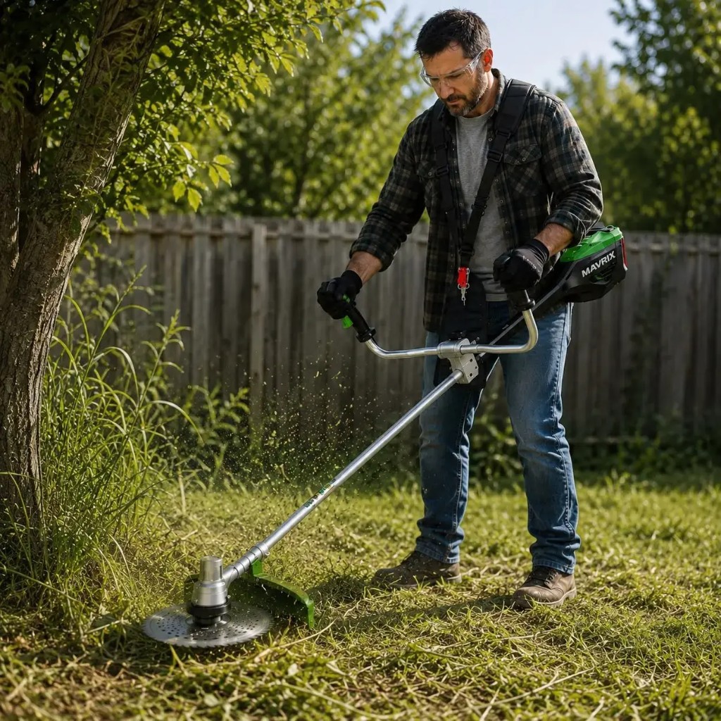 Mavrix with no petrol: clean air and a tidy garden