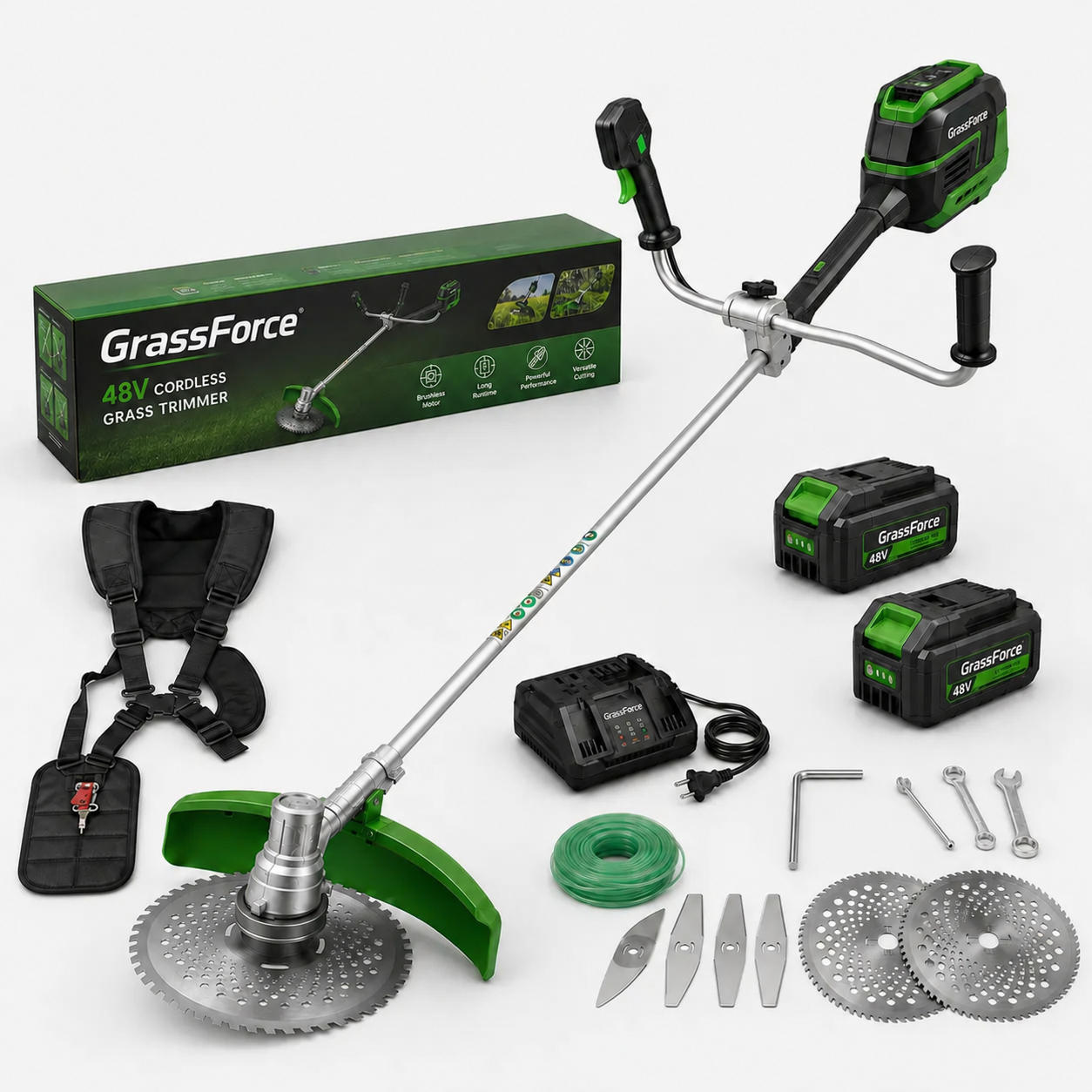 GrassForce™ — Ηλεκτρικό θαμνοκοπτικό μπαταρίας
